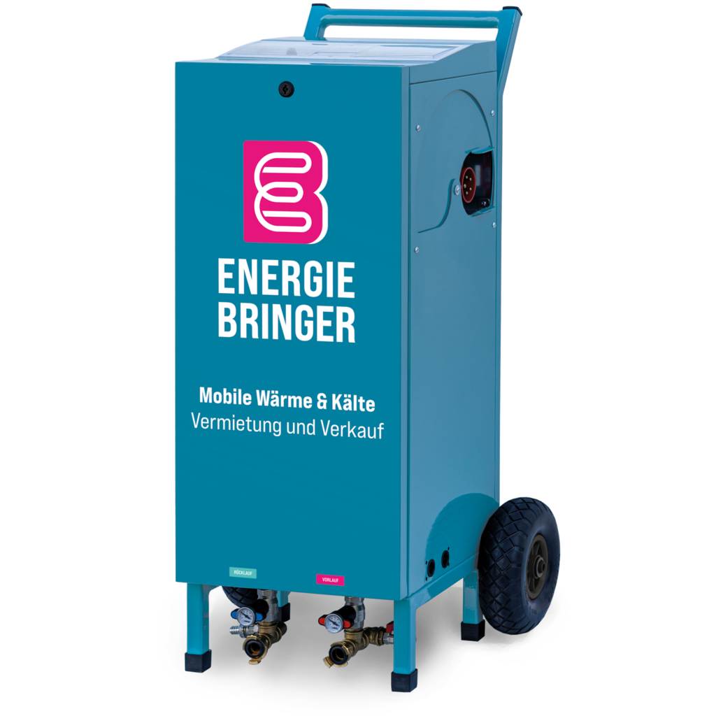 Mobile Elektroheizzentrale Energie Bringer zur Miete bei Trockenhelden